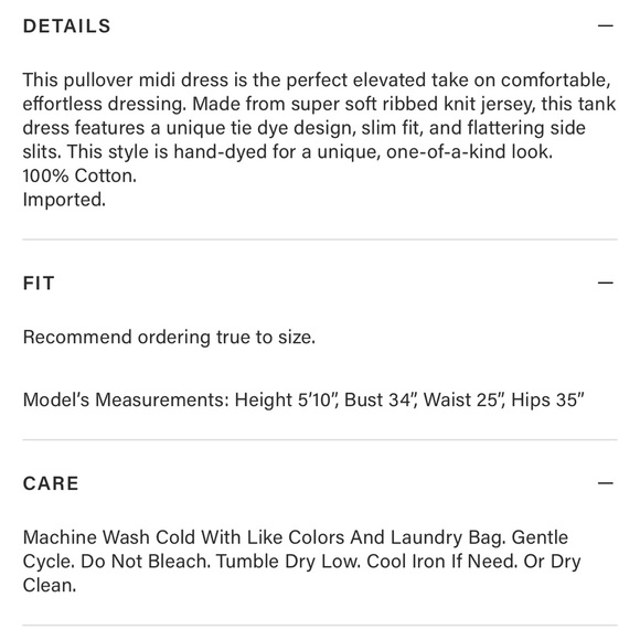 Rails Tie Dye Tank Dress in Fog | Size XL - Picture 8 of 15